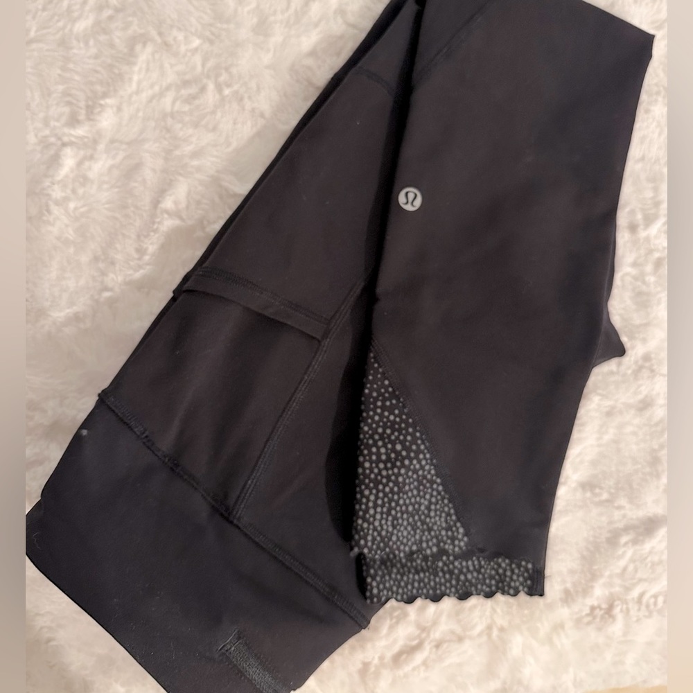 Lululemon Black Running Leggings 7/8 length
